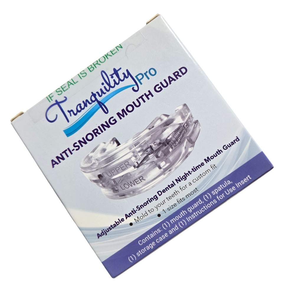 Tranquility Pro Adjustable Anti-Snoring Dental Night-time Mouth Guard Custom Fit